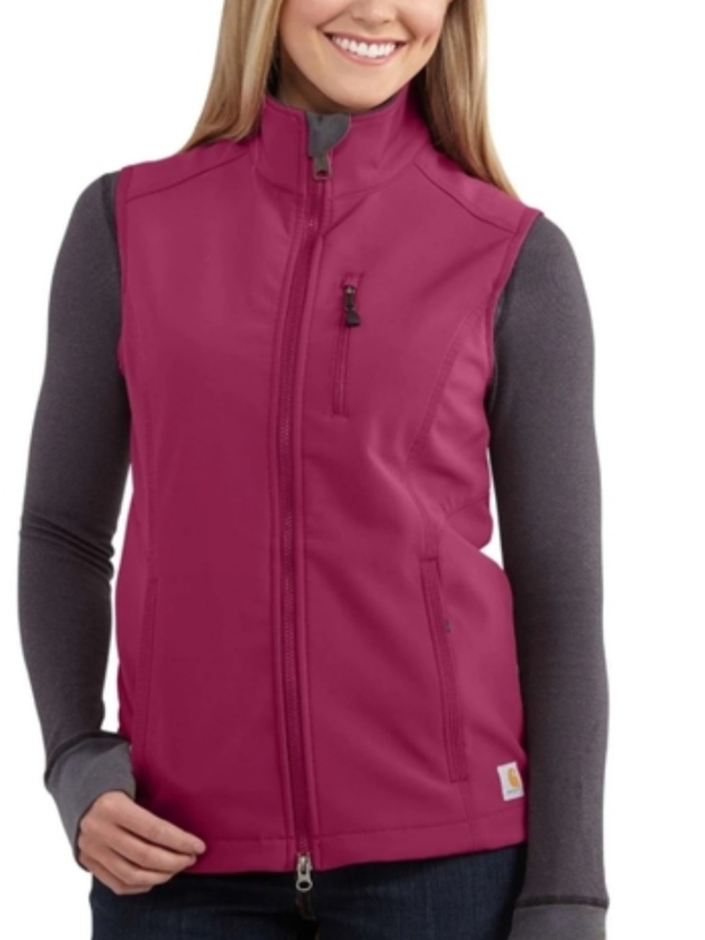 Carhartt Women's Denwood Vest in a Pink Fuchsia / Magenta Color Women’s Size L